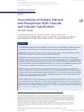 Cover page: Associations of Dietary Calcium and Phosphorus With Vascular and Valvular Calcification: The ARIC Study.