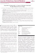 Cover page: Intestinal Leiomyositis: A Cause of Chronic Intestinal Pseudo-Obstruction in 6 Dogs.