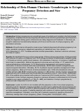 Cover page: Relationship of Beta-Human Chorionic Gonadotropin to Ectopic Pregnancy Detection and Size