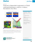 Cover page: Frequency-dependent suppression of field-induced polarization rotation in relaxor ferroelectric thin films