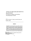 Cover page: Choice of employee-organization relationship: Influence of external and internal organizational factors