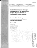 Cover page: Factors influencing the discharge characteristics of Na0.44MnO2-based positive electrode materials for rechargeable lithium batteries