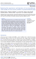 Cover page: Exploring the experiences and dynamics of an unconditional cash transfer for low-income mothers: A mixed-methods study