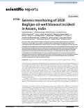 Cover page: Seismic monitoring of 2020 Baghjan oil-well blowout incident in Assam, India.