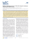 Cover page: Nonlinear Model-Based Control of Thin-Film Drying for Continuous Pharmaceutical Manufacturing