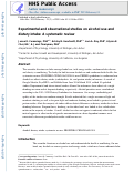 Cover page: Experimental and observational studies on alcohol use and dietary intake: a systematic review