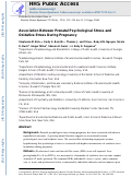 Cover page: Association between prenatal psychological stress and oxidative stress during pregnancy.