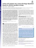 Cover page: Cell-to-cell variation sets a tissue-rheology-dependent bound on collective gradient sensing.