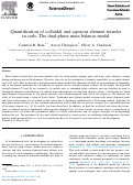 Cover page: Quantification of colloidal and aqueous element transfer in soils: The dual-phase mass balance model