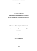 Cover page: Why Don't They Respond? An Investigation of Longitudinal Survey Nonresponse Among College Students Attending Four-Year Institutions