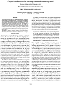 Cover page: Corpus-based metrics for assessing communal common ground