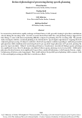 Cover page: Reduced phonological processing during speech-planning