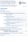 Cover page: Extending Medicaid Long-Term Care Impoverishment Protections To Same-Sex Couples in Georgia