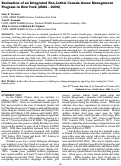 Cover page: Evaluation of an Integrated Non-Lethal Canada Goose Management Program in New York (2004 - 2006)