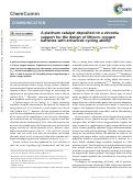 Cover page: A platinum catalyst deposited on a zirconia support for the design of lithium–oxygen batteries with enhanced cycling ability