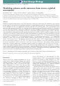 Cover page: Modeling nitrous oxide emission from rivers: a global assessment