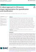 Cover page: A robust approach to 3D neuron shape representation for quantification and classification.