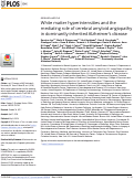 Cover page: White matter hyperintensities and the mediating role of cerebral amyloid angiopathy in dominantly-inherited Alzheimer’s disease