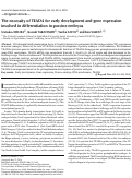 Cover page: The necessity of TEAD4 for early development and gene expression involved in differentiation in porcine embryos.