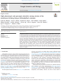 Cover page: High phenotypic and genotypic plasticity among strains of the mushroom-forming fungus Schizophyllum commune