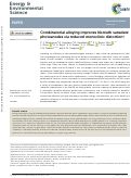 Cover page: Combinatorial alloying improves bismuth vanadate photoanodes via reduced monoclinic distortion