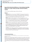 Cover page: Beyond the Global Brain Differences: Intraindividual Variability Differences in 1q21.1 Distal and 15q11.2 BP1-BP2 Deletion Carriers.