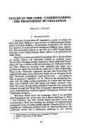 Cover page: Plyler at the Core: Understanding the Proposition 187 Challenge