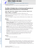 Cover page: The effect of radiation dose on the onset and progression of radiation-induced brain necrosis in the rat model