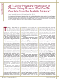 Cover page: AST‐120 for preventing progression of chronic kidney disease: What can we conclude from the available evidence?