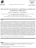 Cover page: How Derived is the Demand for Travel?  Some Conceptual and Measurement Considerations