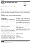 Cover page: A Case of Thyroidal Coccidioidal Infection