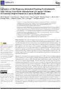 Cover page: Influence of the Hypoxia-Activated Prodrug Evofosfamide (TH-302) on Glycolytic Metabolism of Canine Glioma: A Potential Improvement in Cancer Metabolism.