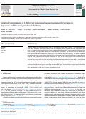 Cover page: Limited consumption of 100% fruit juices and sugar sweetened beverages in Japanese toddler and preschool children