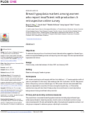 Cover page: Breast hypoplasia markers among women who report insufficient milk production: A retrospective online survey.