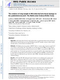 Cover page: Relation of Step Length to Magnetic Resonance Imaging–Detected Structural Damage in the Patellofemoral Joint: The Multicenter Osteoarthritis Study