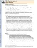 Cover page: Analysis of Cartilage-Polydioxanone Foil Composite Grafts