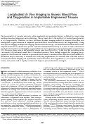 Cover page: Longitudinal In Vivo Imaging to Assess Blood Flow and Oxygenation in Implantable Engineered Tissues