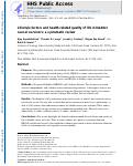 Cover page: Lifestyle factors and health-related quality of life in bladder cancer survivors: a systematic review