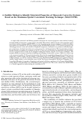 Cover page: A Satellite Method to Identify Structural Properties of Mesoscale Convective Systems Based on the Maximum Spatial Correlation Tracking Technique (MASCOTTE)