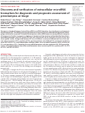 Cover page: Discovery and verification of extracellular microRNA biomarkers for diagnostic and prognostic assessment of preeclampsia at triage