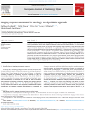 Cover page: Imaging response assessment for oncology: An algorithmic approach.