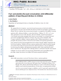 Cover page: Fact- and emotion-focused conversations elicit differential patterns of reporting and distress in children