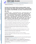 Cover page: The Brain Chart of Aging: Machine‐learning analytics reveals links between brain aging, white matter disease, amyloid burden, and cognition in the iSTAGING consortium of 10,216 harmonized MR scans