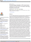 Cover page: Incorporating metadata in HIV transmission network reconstruction: A machine learning feasibility assessment