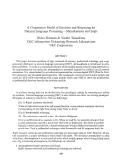 Cover page: A Cooperative Model of Intuition and Reasoning for Natural Language Processing - Microfeatures and Logic