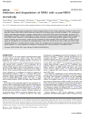 Cover page: Inhibition and degradation of NRAS with a pan-NRAS monobody.