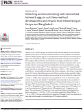 Cover page: Detecting and enumerating soil-transmitted helminth eggs in soil: New method development and results from field testing in Kenya and Bangladesh