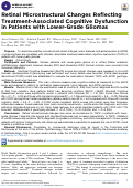 Cover page: Retinal Microstructural Changes Reflecting Treatment-Associated Cognitive Dysfunction in Patients with Lower-Grade Gliomas.