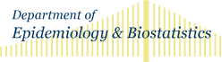 Department of Epidemiology and Biostatistics banner