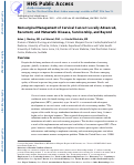 Cover page: Nonsurgical management of cervical cancer: locally advanced, recurrent, and metastatic disease, survivorship, and beyond.